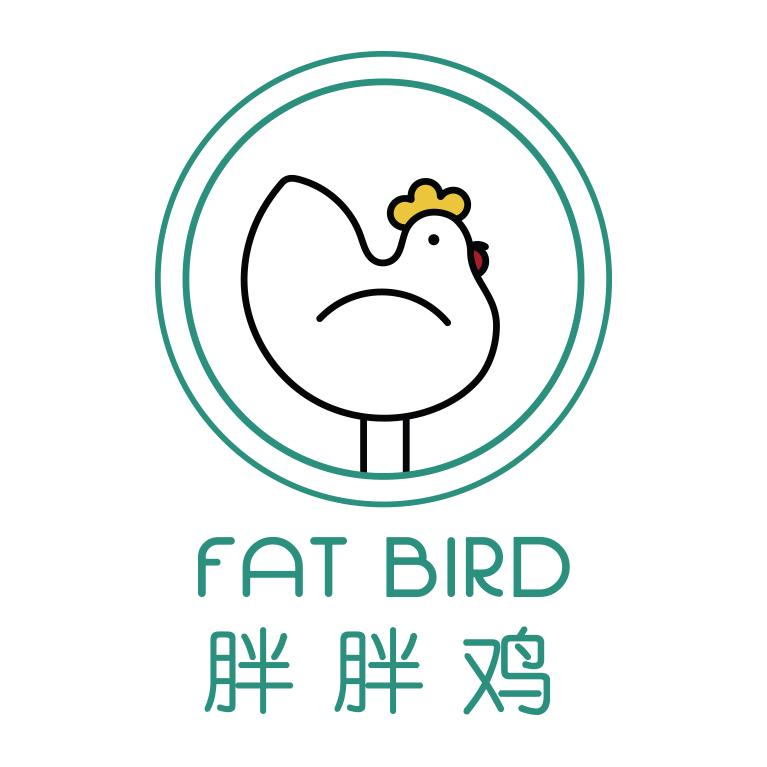 Fat Bird says Hi! | Chix Kampung logo